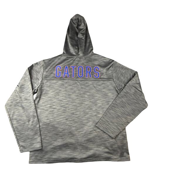 Florida Gators UF‎ Sweatshirt Hoodie Pullover Logo Gray Pockets Men's Large - Picture 3 of 9